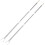 2Pcs Adjustable Clothesline Pole White Plastic Steel Durable Home Use 6