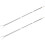 2Pcs Adjustable Clothesline Pole White Plastic Steel Durable Home Use 11
