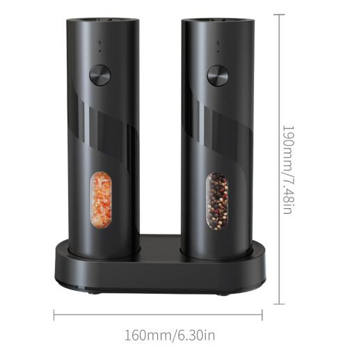 Electric Peppers Mill Rechargeable Battery Adjustable Texture 2