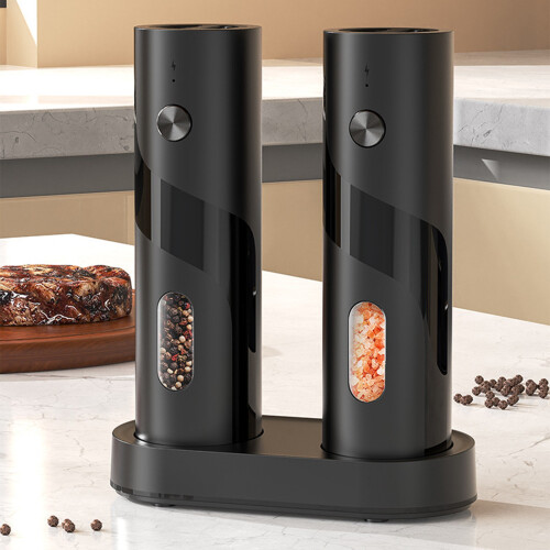 Electric Peppers Mill Rechargeable Battery Adjustable Texture 1