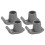 4 stuks anti-aanloop walker ski gliden voor loopapparaat 5