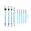 9Pcs Double Ended Pottery Texturing Tool Clay Dotting Tool for 3