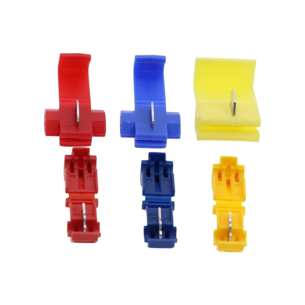 96Pcs Insulated 0.5-6Mm Quick Splice Wire Connector Crimp Terminals 22-10 Awg Kit Cable Connectors Terminal Auto Wiring 9067246408947