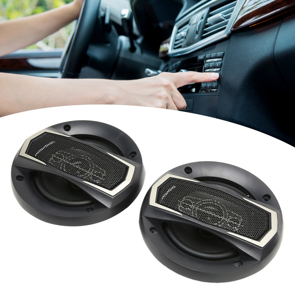 2 Pack 4 Inch Car Coaxial Speakers 300W Full Range Bass 4 Ohm Vehicle Audio 7661356526526