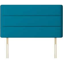 (King Teal)Plush Velvet Horizontal Lined Headboard