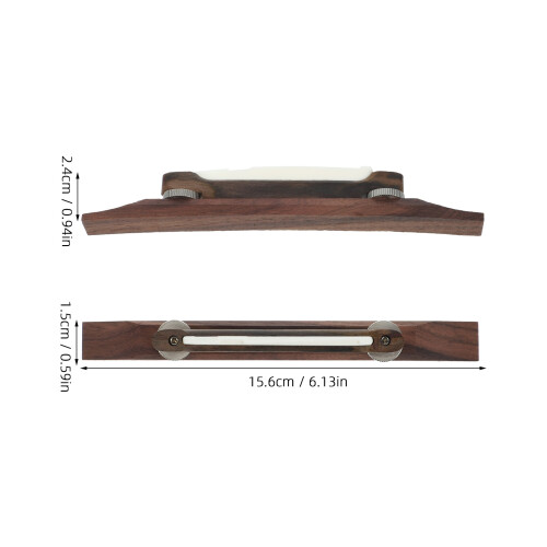 gitarrenbrücke palisander mit knochen sattel 1