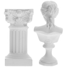 1 satz römische säule figur aus harz für wohnraumdekoration