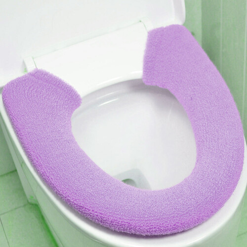Verdickte Toilettensitzauflage Mit Knopfverschluss ( ) 2