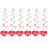 2 sets 12 herz hängeschleier valentinstag party 5