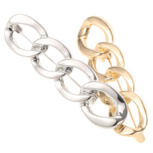 2 seidenschal-ringklammer kettenform gold/silber für frauen