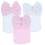 3 elastische pasgeboren mutsen baby met grote strikken 4