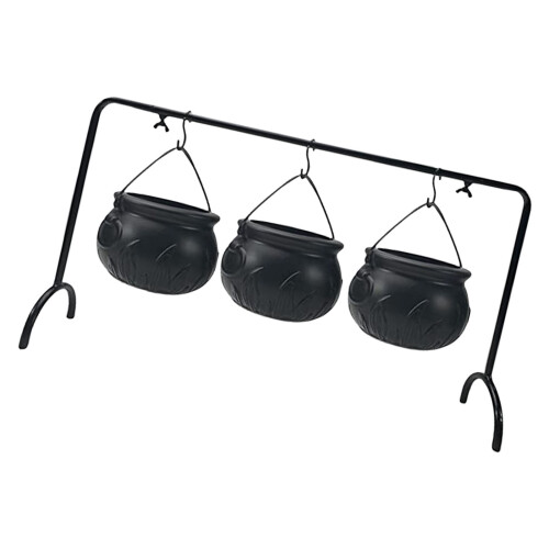 3 Pcs Halloween Decorations Witches Cauldron Candy Serving Bowls