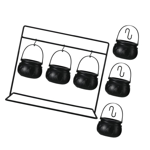 Halloween Witches Kettle with Metal Frame Indoor Outdoors-6PCS