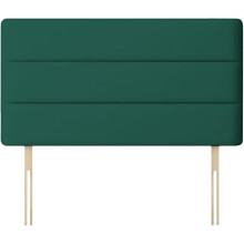 (King Green)Plush Velvet Horizontal Lined Headboard