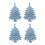 4pcs Christmas Tree Cutlery Holder for Kitchen Tableware-Gray 1
