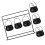 Ensemble de pots de sorcières suspendus, 3/6/9 pièces,-6 pièces 1