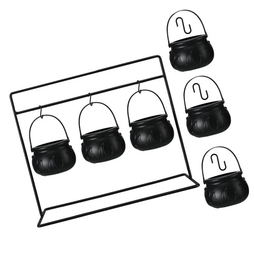 Ensemble de pots de sorcières suspendus, 3/6/9 pièces,-6 pièces