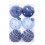Sphère à bulles colorée, 1 boîte, décorations de noël,-Bleu nuit 1