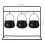 3/6/9 Witches Cauldron Candy Buckets Sturdy Plastic-3PCS 4