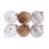 Boule de décorations en peluche pour vacances, sphère-Champagne 1