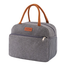 Stevige, lekvrije lunchbox-organizers Gemakkelijk schoon-Grijs