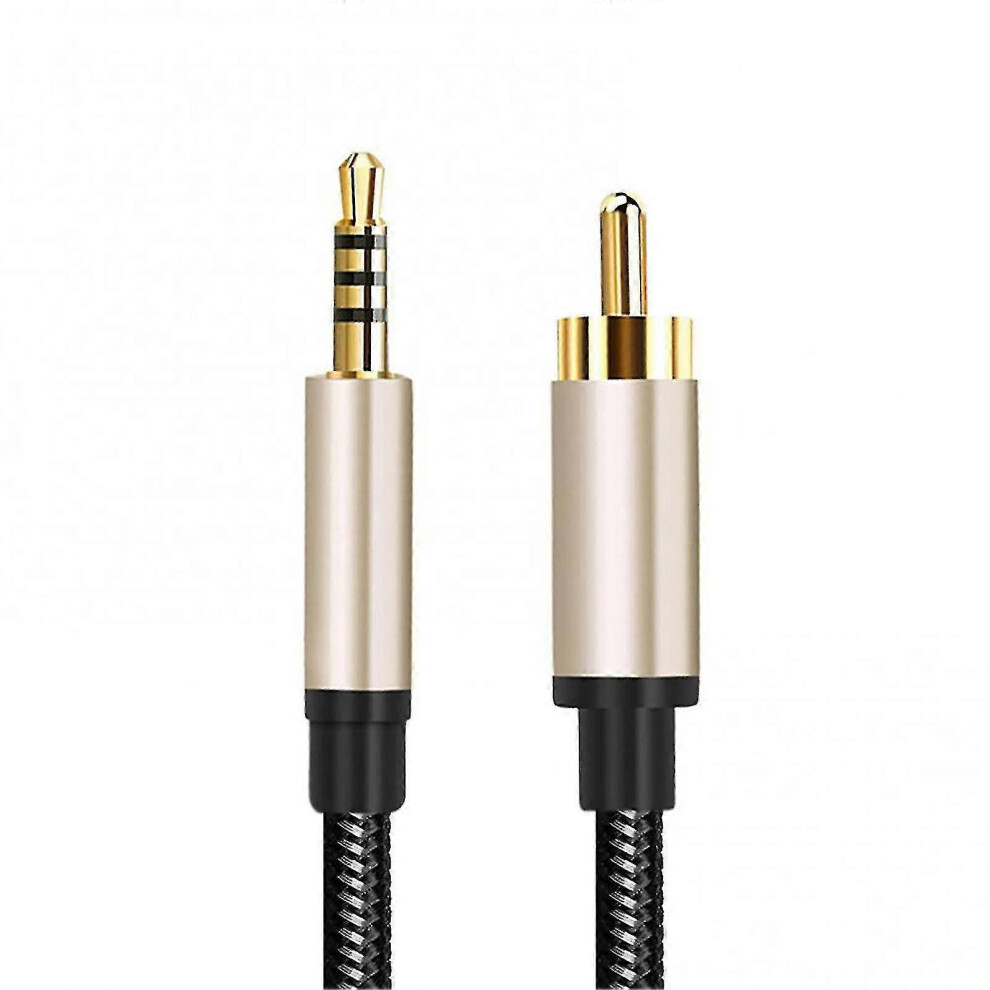 3.5mm Digital Coaxial Audio Cable (1.5m) - Lotus Head HD RCA Conversion Cable for Stereo Receiver, Speakers, Projector