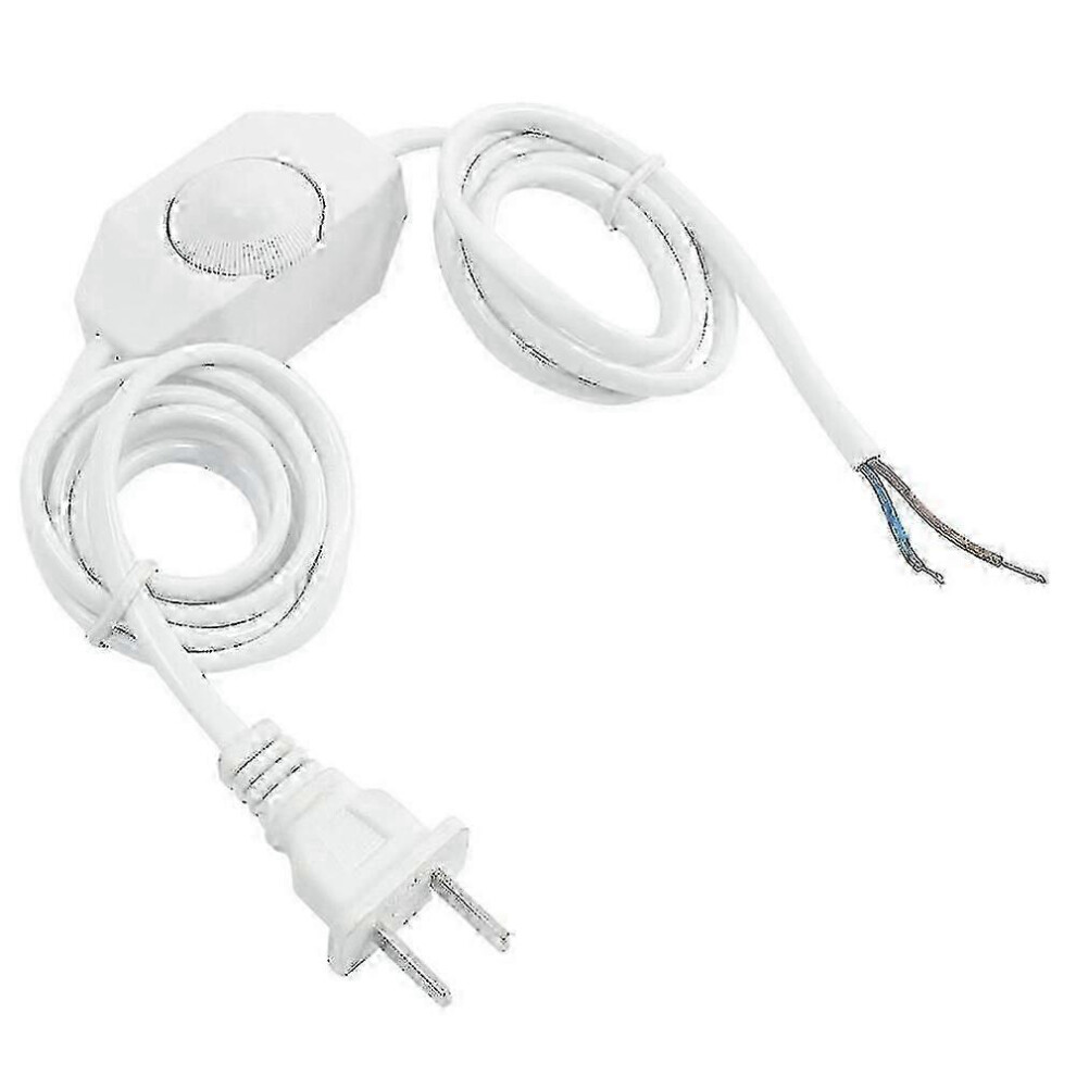 Power cord for white lamp with dimmer, AC 250V/110V, American plug