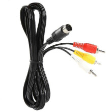 9-pin stereo AV composite audio/video cable for Sega Genesis/MD 2 3-HY