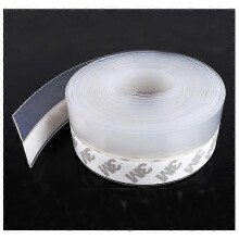 Transparent silicone sealing strip, 10 m, 25 mm, for door bottoms, waterproof, windproof and dustproof