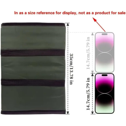 Folding Fish Cushion Mat 3-Layer Shock Absorbing Sponge Pad For Angling Waterproof Polyester Army Green 1