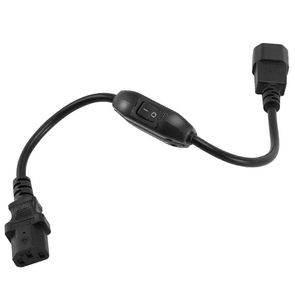 Special UPS PDU power cable, IEC 320 C14 to C13 with on/off switch, 30 cm