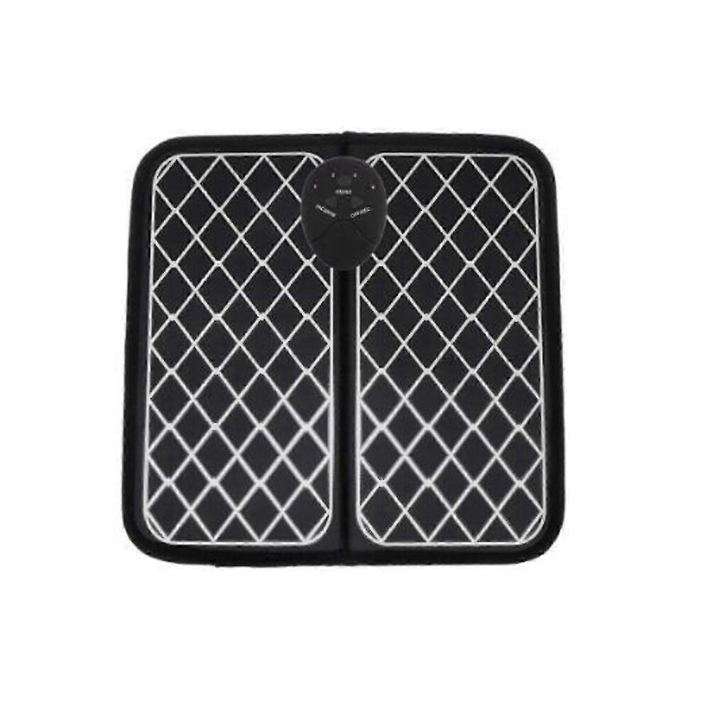 (C) USB rechargeable EMS foot massage cushion for physiotherapy and pedicure relief