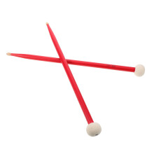 1 paar paukenschlägel mit filzköpfen für pauken und snare-drums