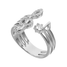 Musikalische Note Ring Verstellbar Offener Finger Ring