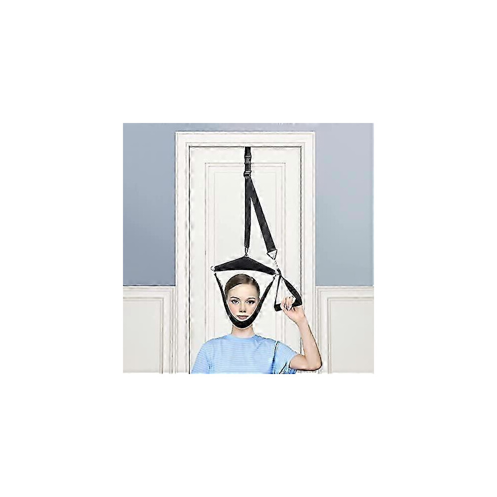 Cervical traction device for the neck, stretcher for home use, portable cervical traction device for relieving neck pain, physiotherapy