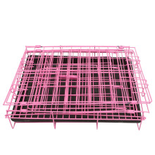 Folding With Toilet Hundekäfig Pink