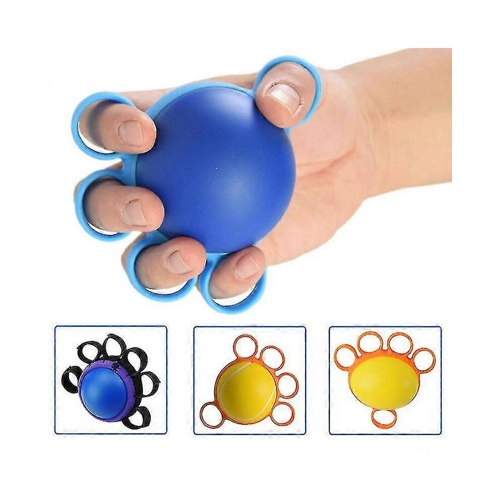 ( Fabric, 4.5 Kg) Hand Grip Strengthening Device, Ball Stretcher, Arm Exercise, Muscle Relaxation, Recovery And Rehabilitation - Snngv Blue