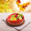 2Pcs Red Ceramic Strawberry Bowls Versatile Fruit Plates for Parties 3