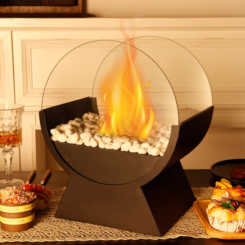 Firepit Fire Bowl Pot 34cm Bio Ethanol Fireplace