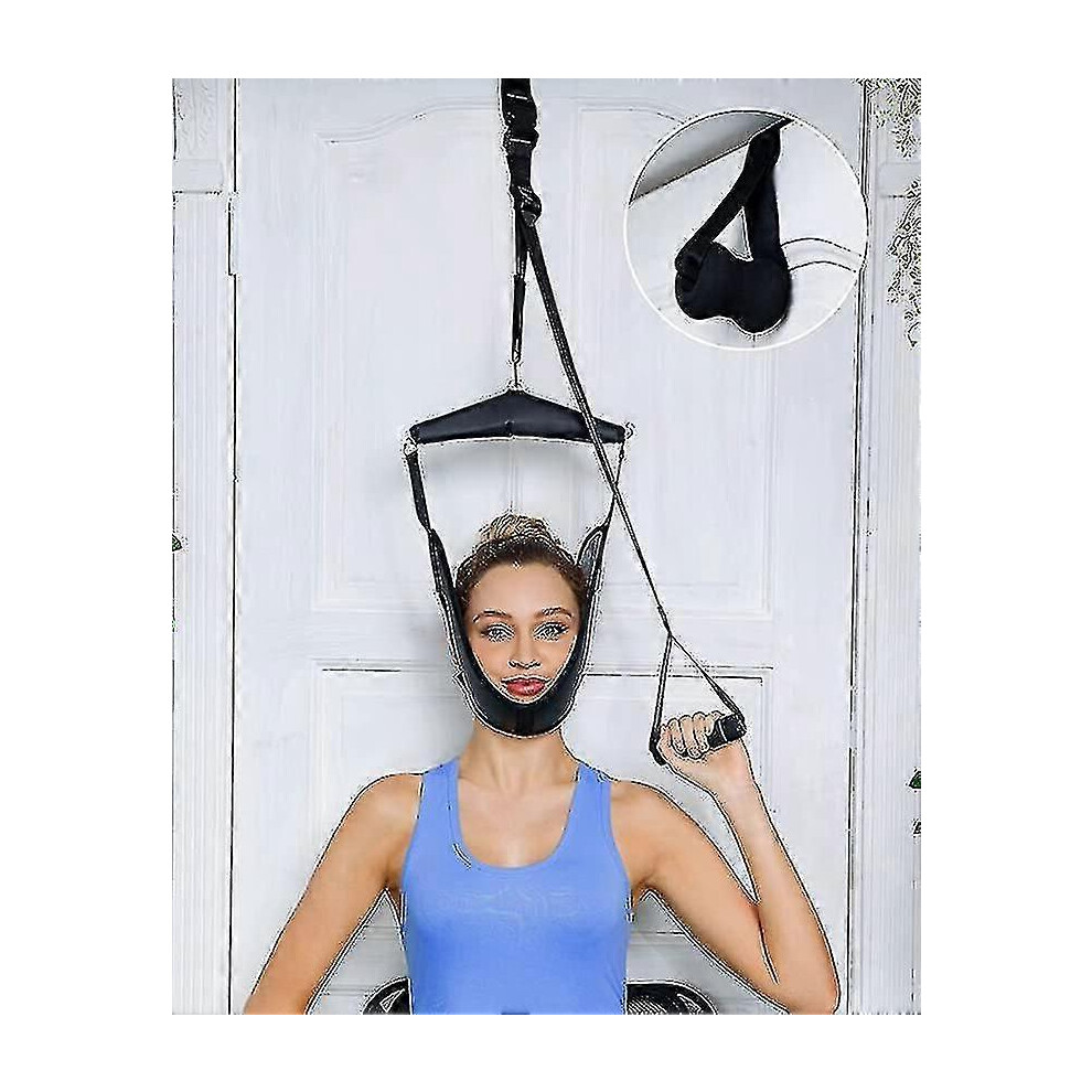Cervical traction, portable cervical traction device, cervical stretcher for relieving neck pain, hww
