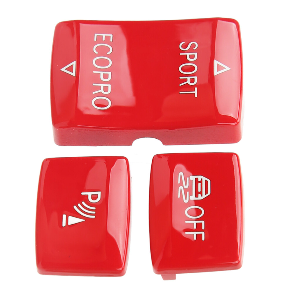 Esp Antislip Gear Button Kit For Bmw F20 F21 F22 F23 3 Pcs Radar Sensor Red 7901356530452