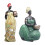 African Statue and Sculptures for Home-Sitting posture 2