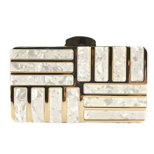 Clutch Für Hochzeit Handtasche Multi Metall 1