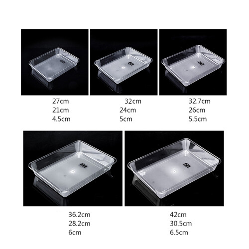Plastik Tabletts Transparent Schweres Servierplatte 2