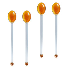 4 Stk. Hitzebeständige Glaslöffel Mit Langem Griff Für , Dessert
