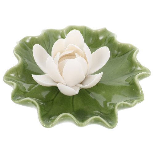 Duftstäbchenhalter Keramik Blumenform Mit Aschenfänger 1