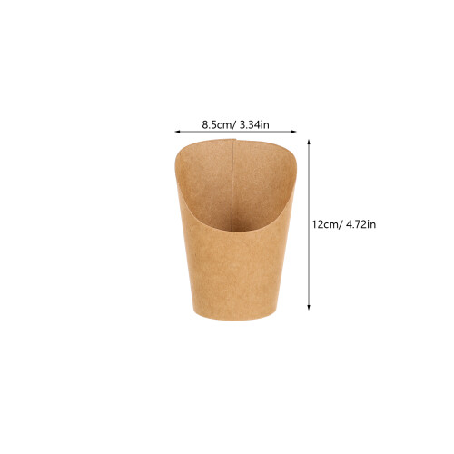 100Stk Kraftpapier Becher 14Oz Für Popcorn Eiscreme 1
