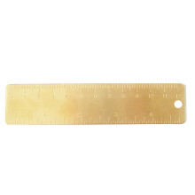 1 mini-retro-lineal aus messing, graviert, mit