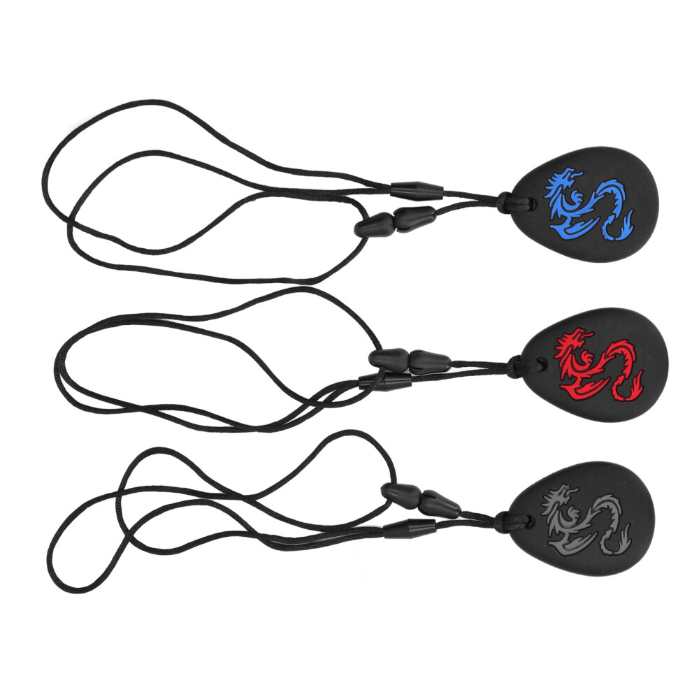 Safe Silicone Teething Necklace for Babies - 3pcs Set for Gum Comfort