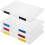 4er-pack dokumentenbox transparent büro ordner-ablage 5